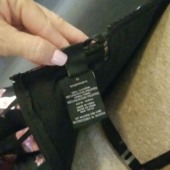 Women's Satin Dress Midi Mackenzie Floral Satin Party Dress - Picture 12 of 13